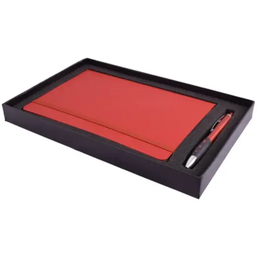 Flexi Notebook & Pen Set Red